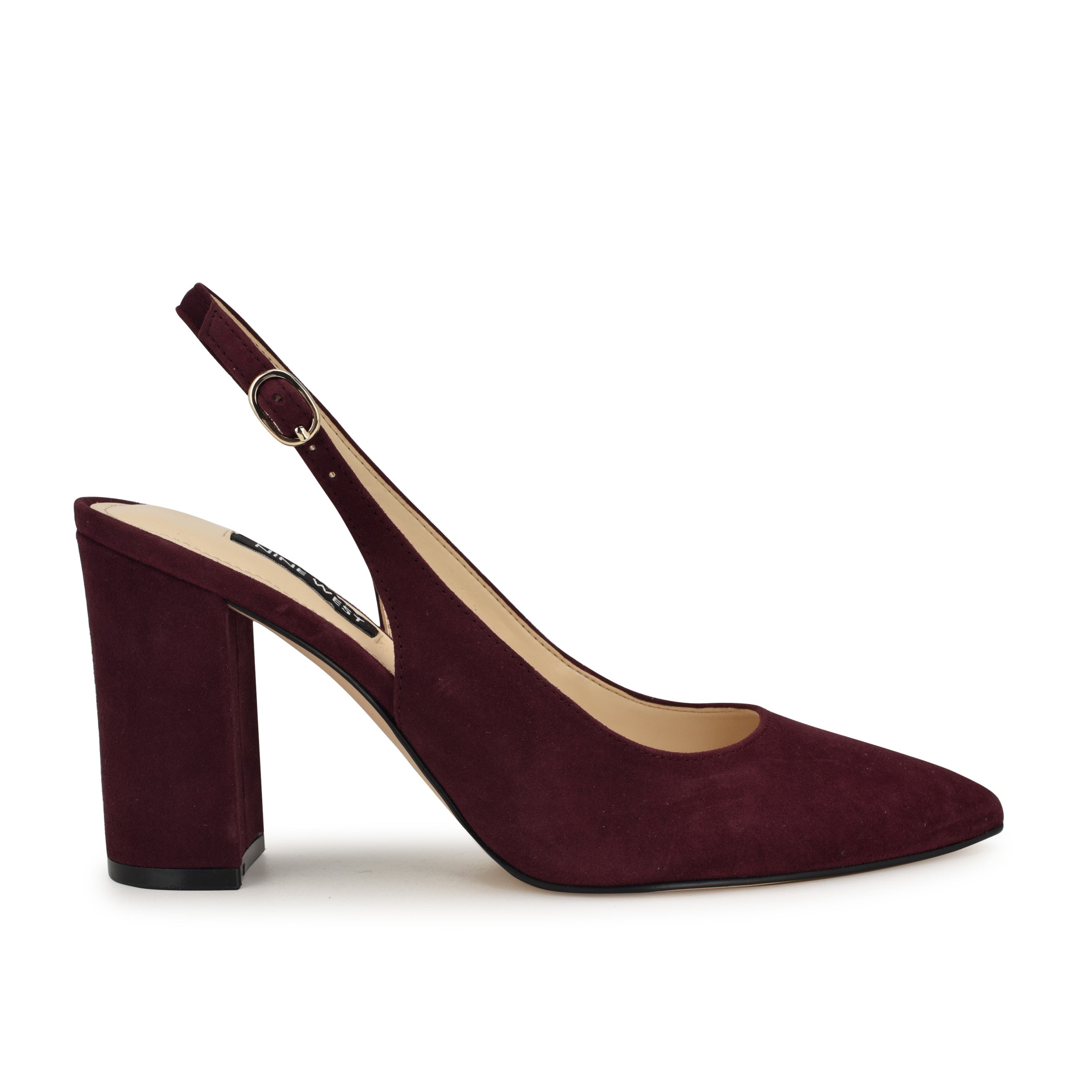 Gompell Block Heel Slingback Pumps